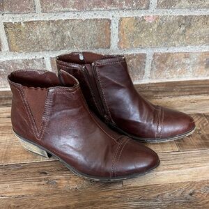 BAMBOO Dark Brown Ankle Booties